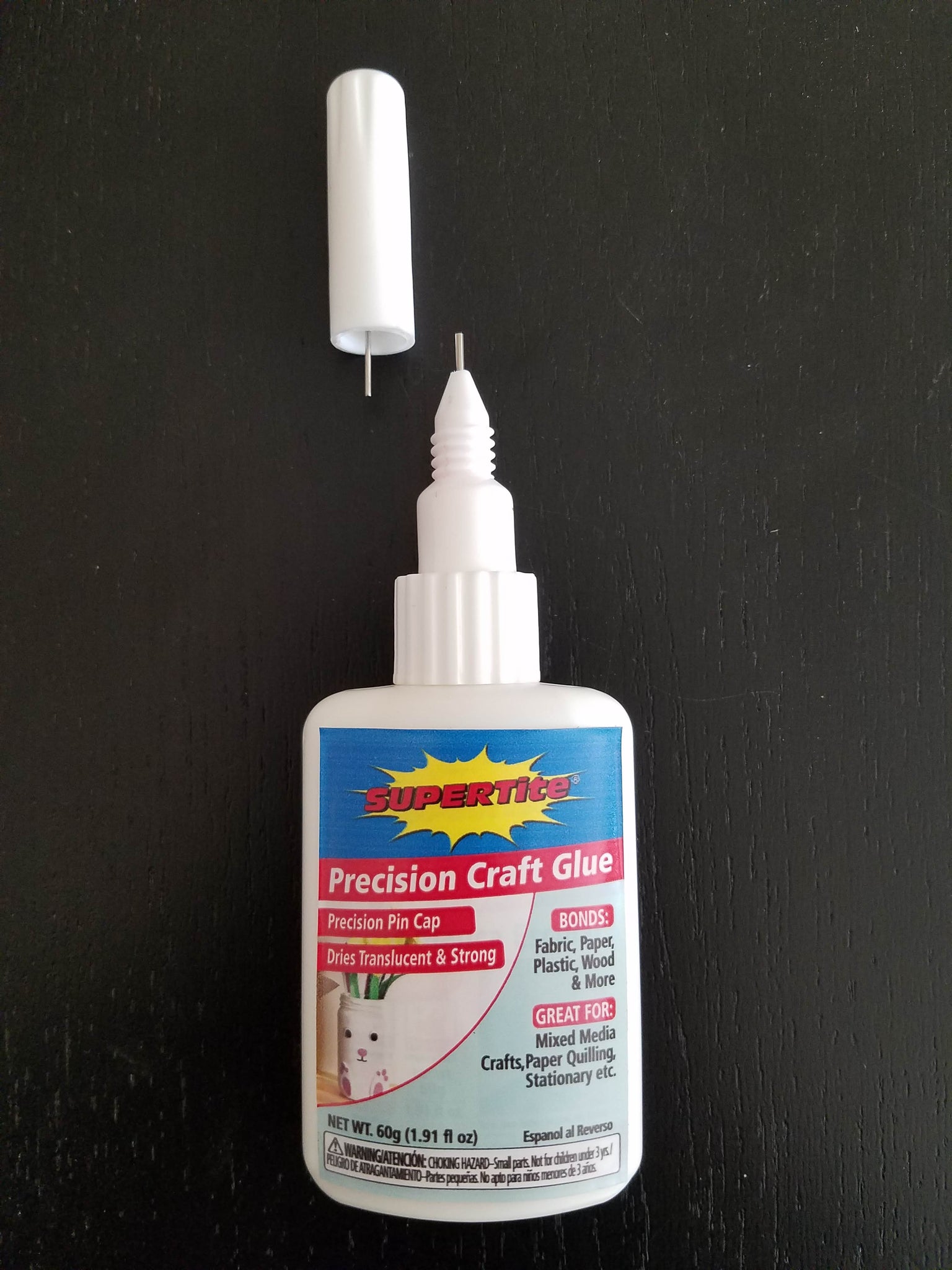 Craft Glue 2oz & Precision Tips, Craft Glue Bottles with Fine Tip, Craft Glue Quick Dry Clear, Strong Tacky Glue, Fabric Glue Permanent for Paper