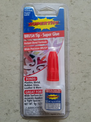 Ref-1016 Supertite BRUSH-Tip Instant Super Glue - 9g (.317oz) w/ Brush Bottle